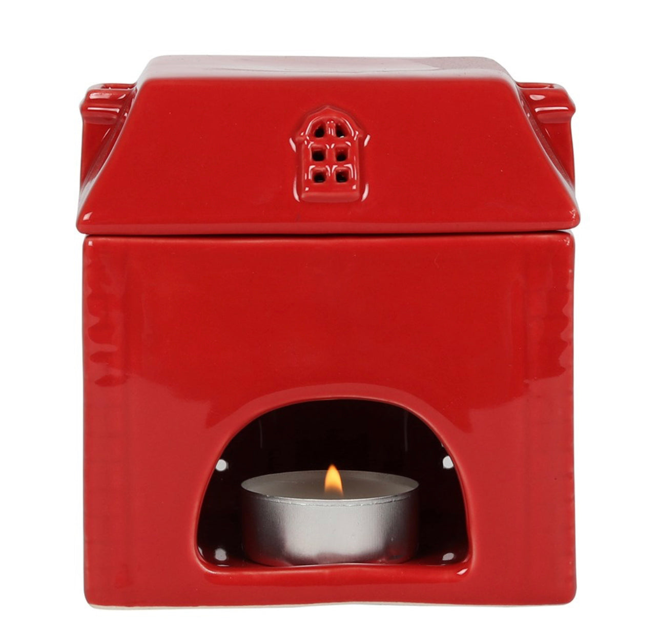 Red Ceramic House Wax Melt Warmer