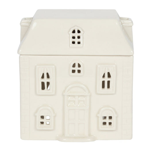 White Ceramic House Wax Warmer