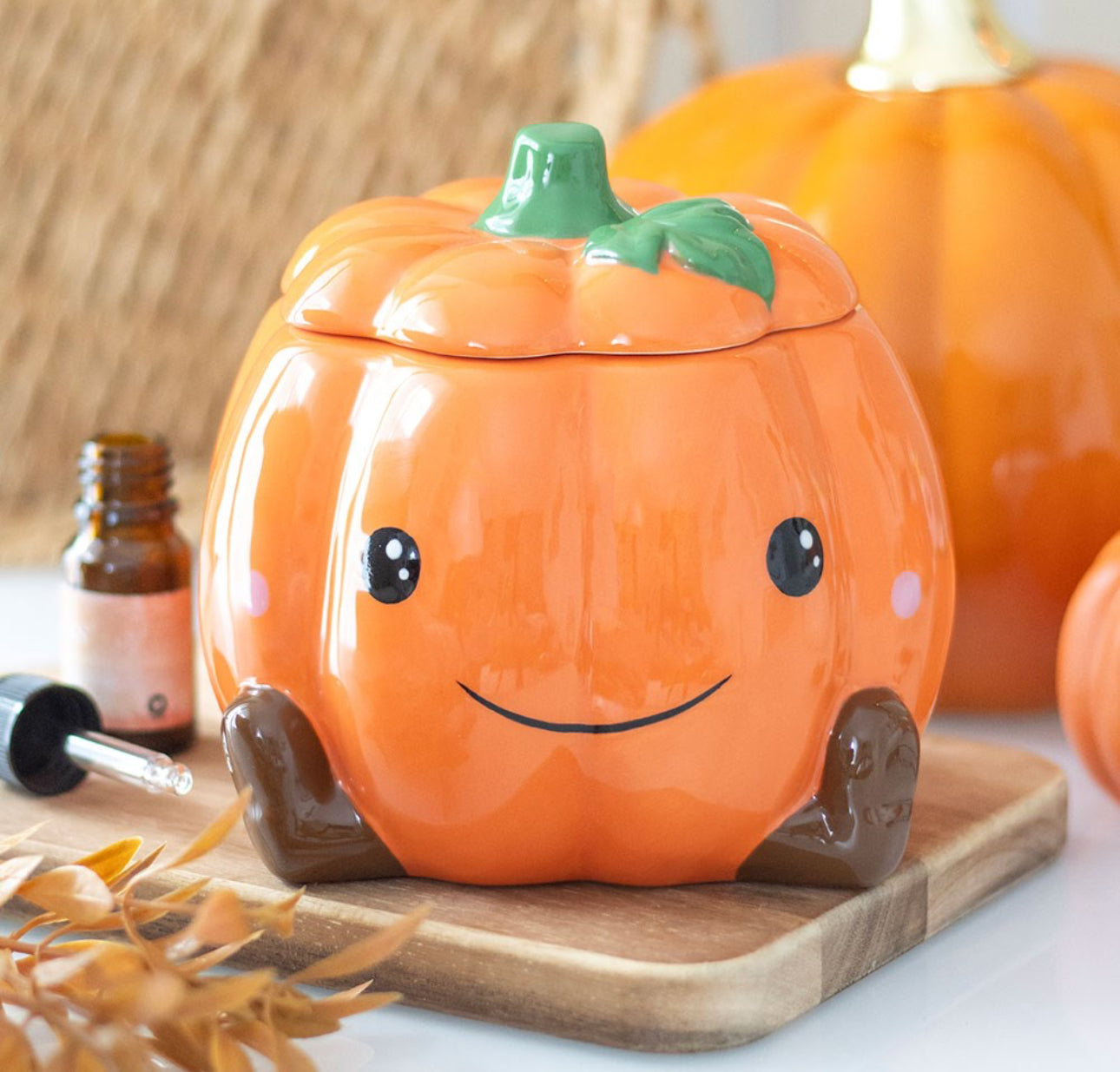 Cute Smiling Pumpkin Wax Warmee