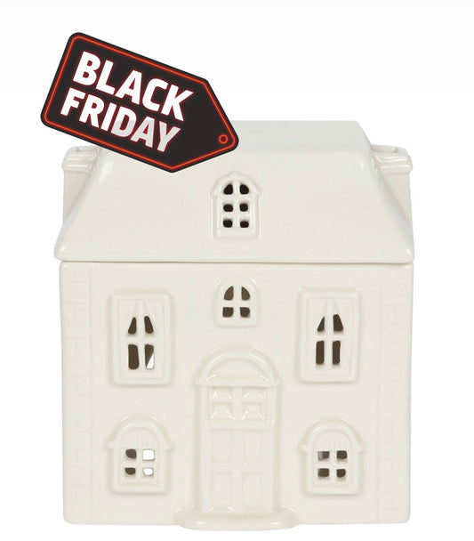 White Ceramic House Wax Warmer