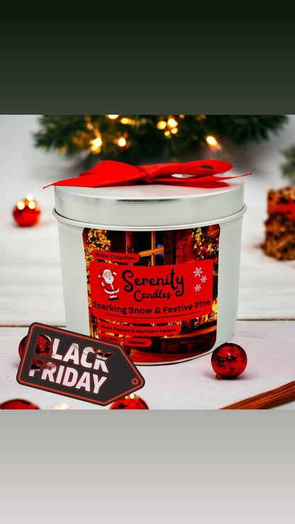 Christmas Tin Candle