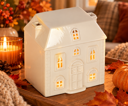 White Ceramic House Wax Warmer
