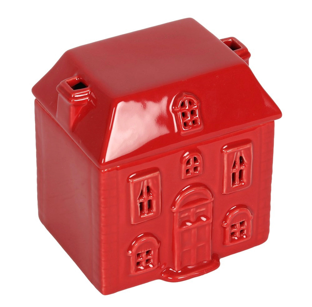 Red Ceramic House Wax Melt Warmer